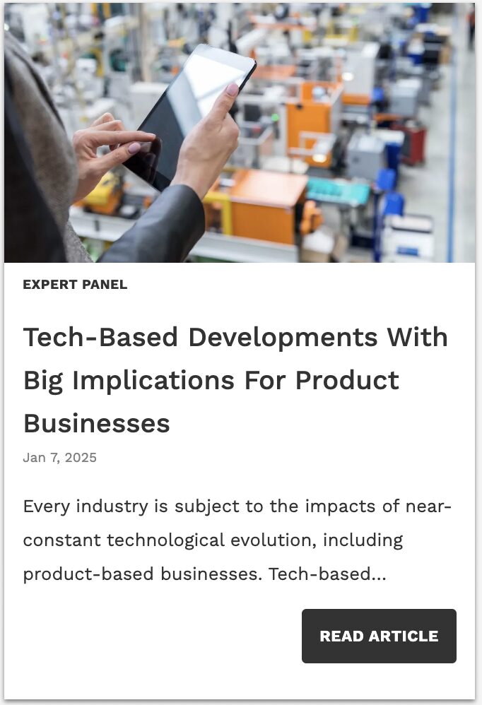 Tech-Based Developments article