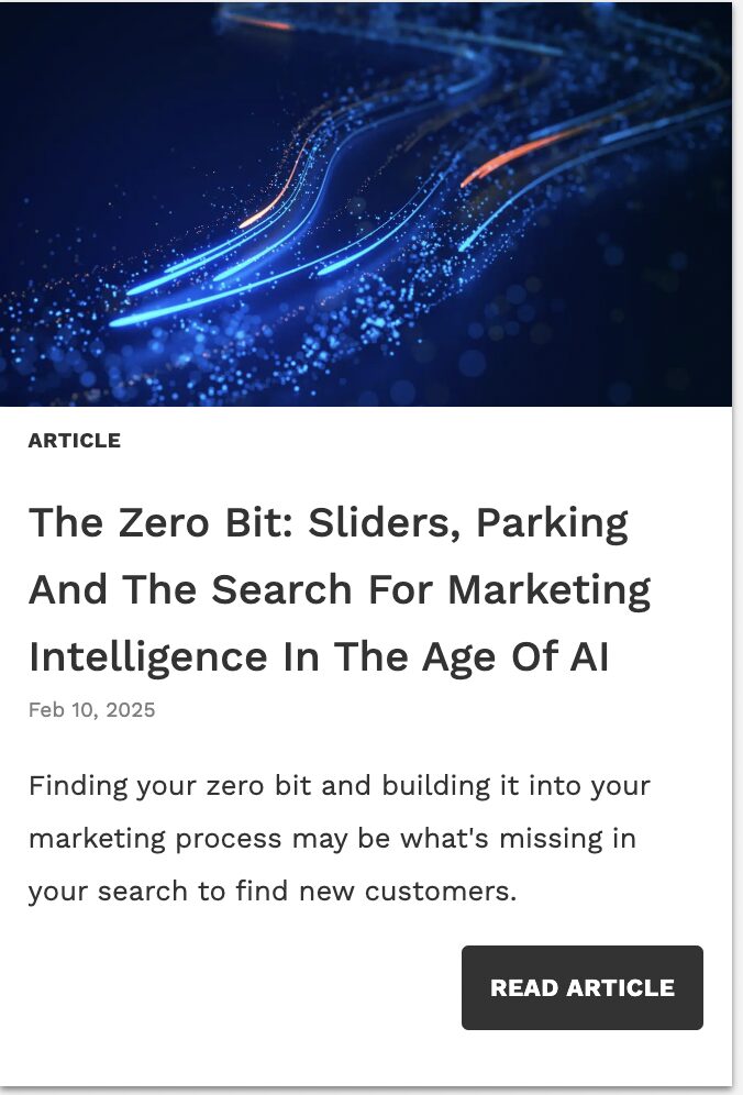 The Zero Bit article