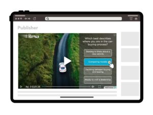 auto video ad with viralgains survey question collecting zero-party data