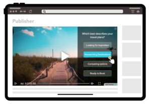 travel video ad with viralgains survey collecting zero-party data